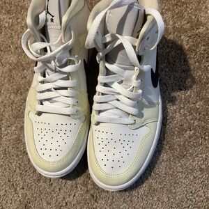 Jordan Athletic Shoes in White and Cream